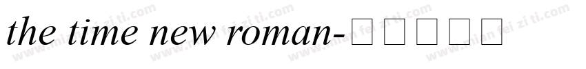 the time new roman字体转换